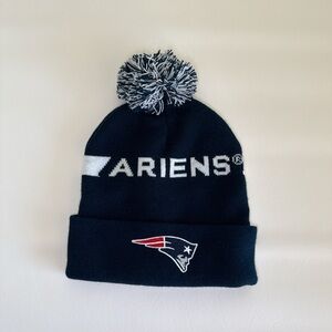 Ariens New England Patriots NFL Navy Pom-Pom Beanie